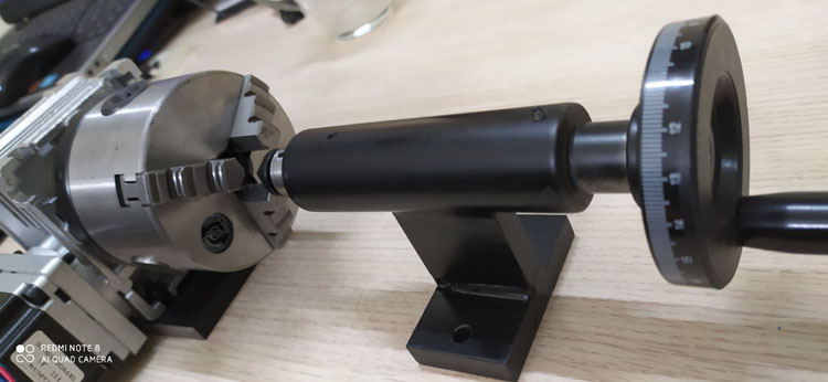Trục A xoay phôi CNC gỗ