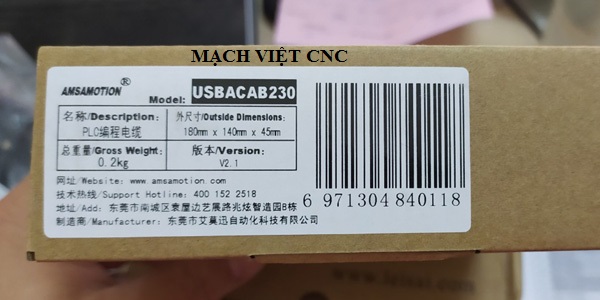 Cáp lập trình PLC Delta