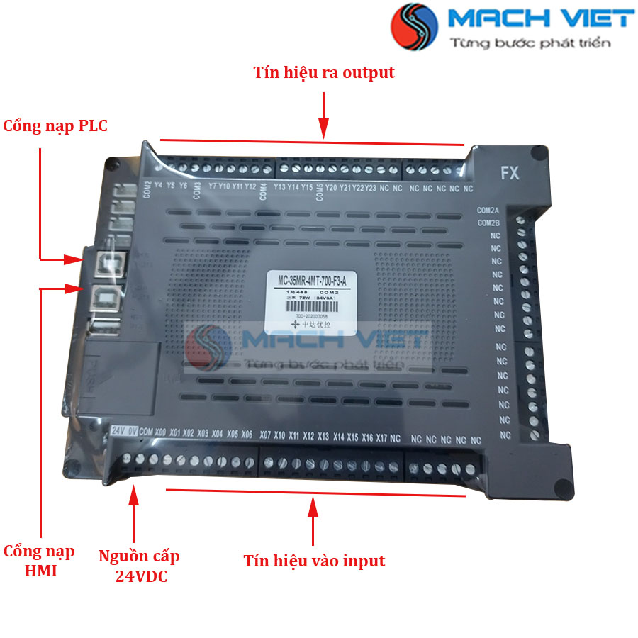 Màn hình tích hợp PLC FX3S | 7.0 inch | MC-35MR-4MT-700-F3-A - Hình ảnh 2