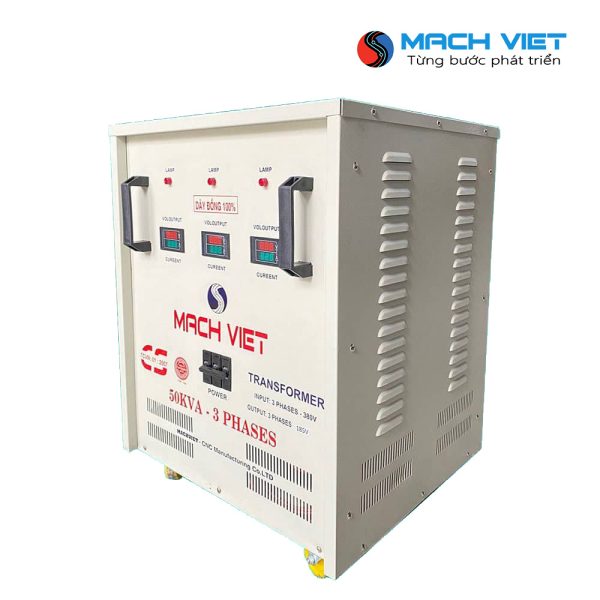 Máy Biến áp 3 phase khô - Dây đồng - 185VAC - 195VAC - Tự ngẫu - Cách ly