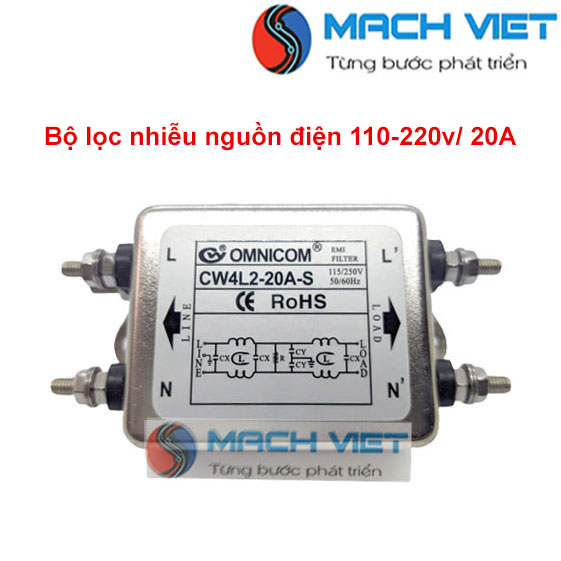 Lọc nhiễu Đài Loan 20A - 220v hãng OMNICOM