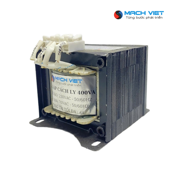 Biến áp cách ly vuông 400VA - 70V - 6A