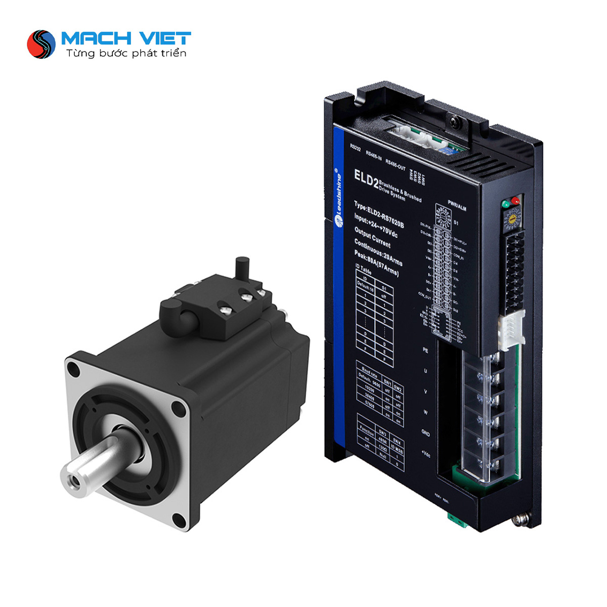 Bộ Drive và Động cơ Leadshine DC Servo 50W 100W 200W 400W - Hình ảnh 2