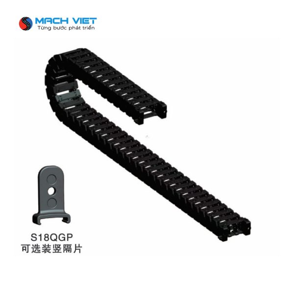 Xích nhựa phòng sạch tốc độ cao có thể mở cả hai bên PUND S18 Series